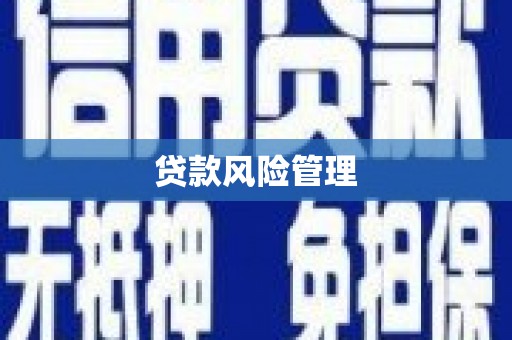 江孜贷款风险管理