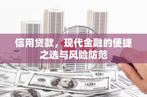江孜信用贷款，现代金融的便捷之选与风险防范