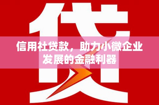 江孜信用社贷款，助力小微企业发展的金融利器