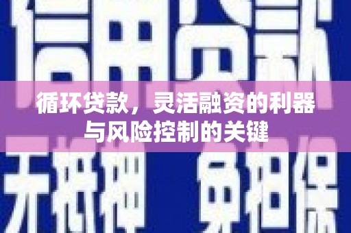 江孜循环贷款，灵活融资的利器与风险控制的关键
