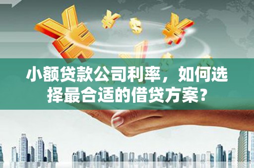 江孜小额贷款公司利率，如何选择最合适的借贷方案？