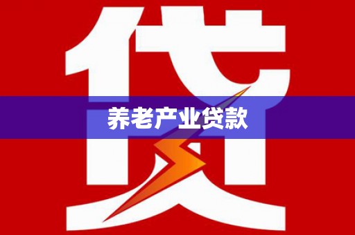 江孜养老产业贷款
