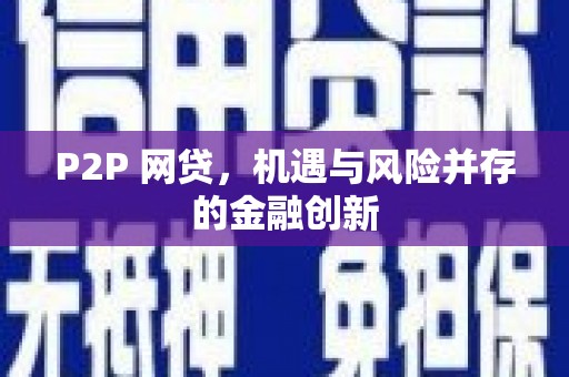 江孜P2P 网贷，机遇与风险并存的金融创新