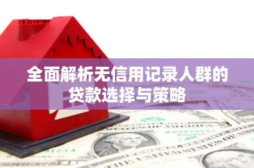江孜全面解析无信用记录人群的贷款选择与策略