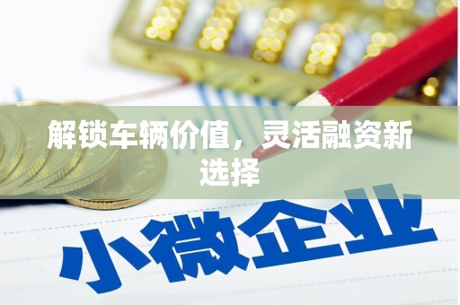 江孜解锁车辆价值，灵活融资新选择