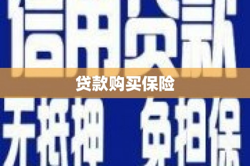 江孜贷款购买保险