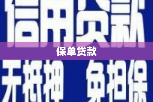 江孜保单贷款